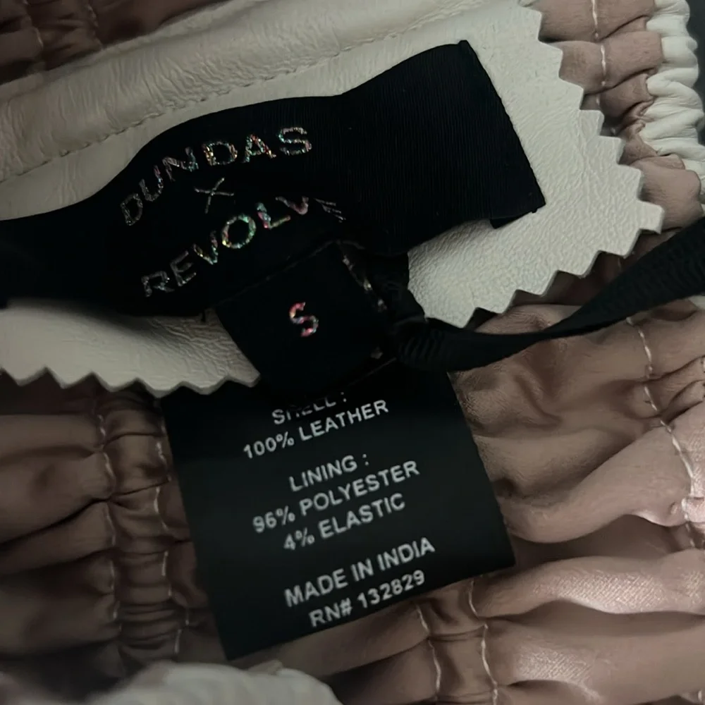 REVOLVE ARYN LEATHER CROP TOP S - Picture 4 of 8